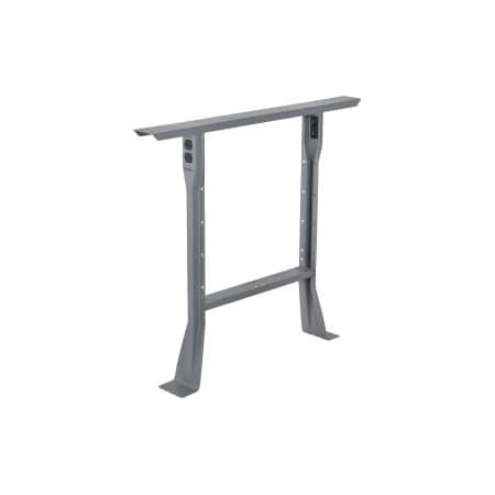 Global Equipment Fixed Height Steel Leg For Workbenches 36D Gray IF254752